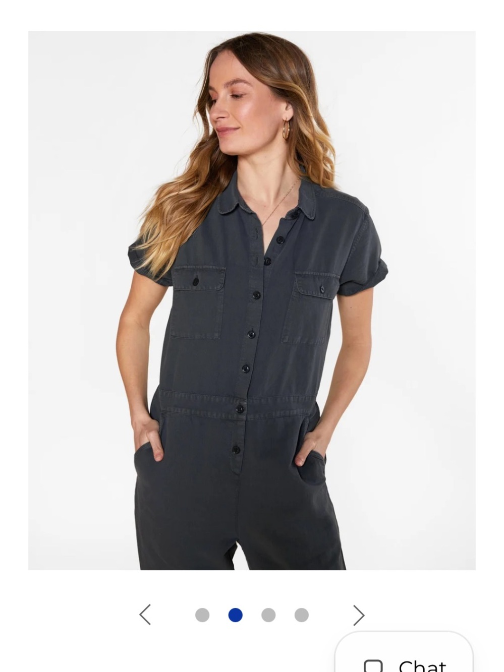 Outerknown Short-Sleeve Utility Jumpsuit Black